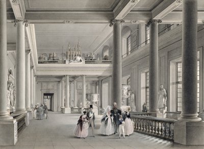 The Upper Entrance Hall of the Fine Arts Academy in St. Petersburg, 1838 by Vasili Semenovich Sadovnikov
